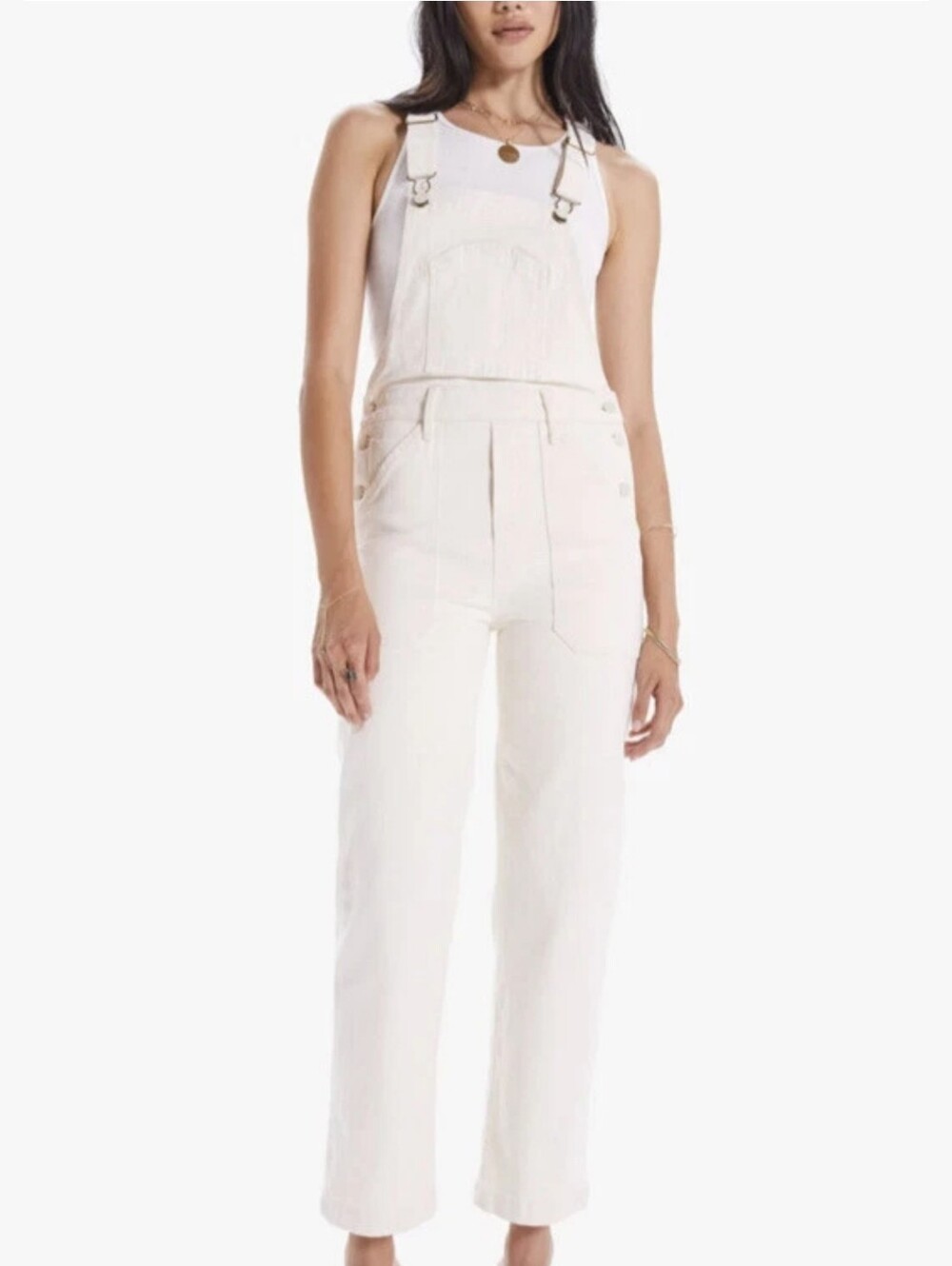 MOTHER The PATCHWORK  Women's Denim Overalls